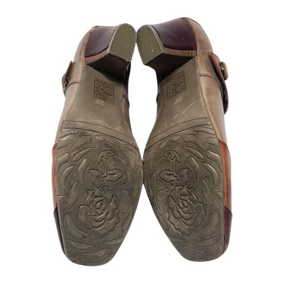 L'Artiste Spring Step Jardin Pumps 37 US 7 Floral Heels Colorful Victorian Shoes - Picture 8 of 8